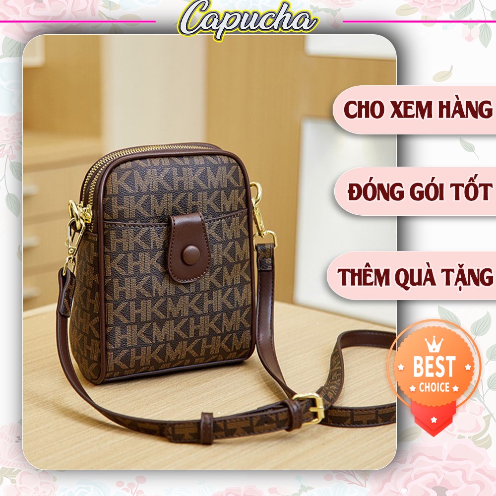Túi xách nữ đeo chéo giá rẻ phong cách Hàn Quốc chất da cao cấp rất đẹp Capucha T151