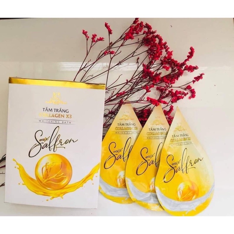 Tắm trắng Mix Saffron Collagen X3 Luxury