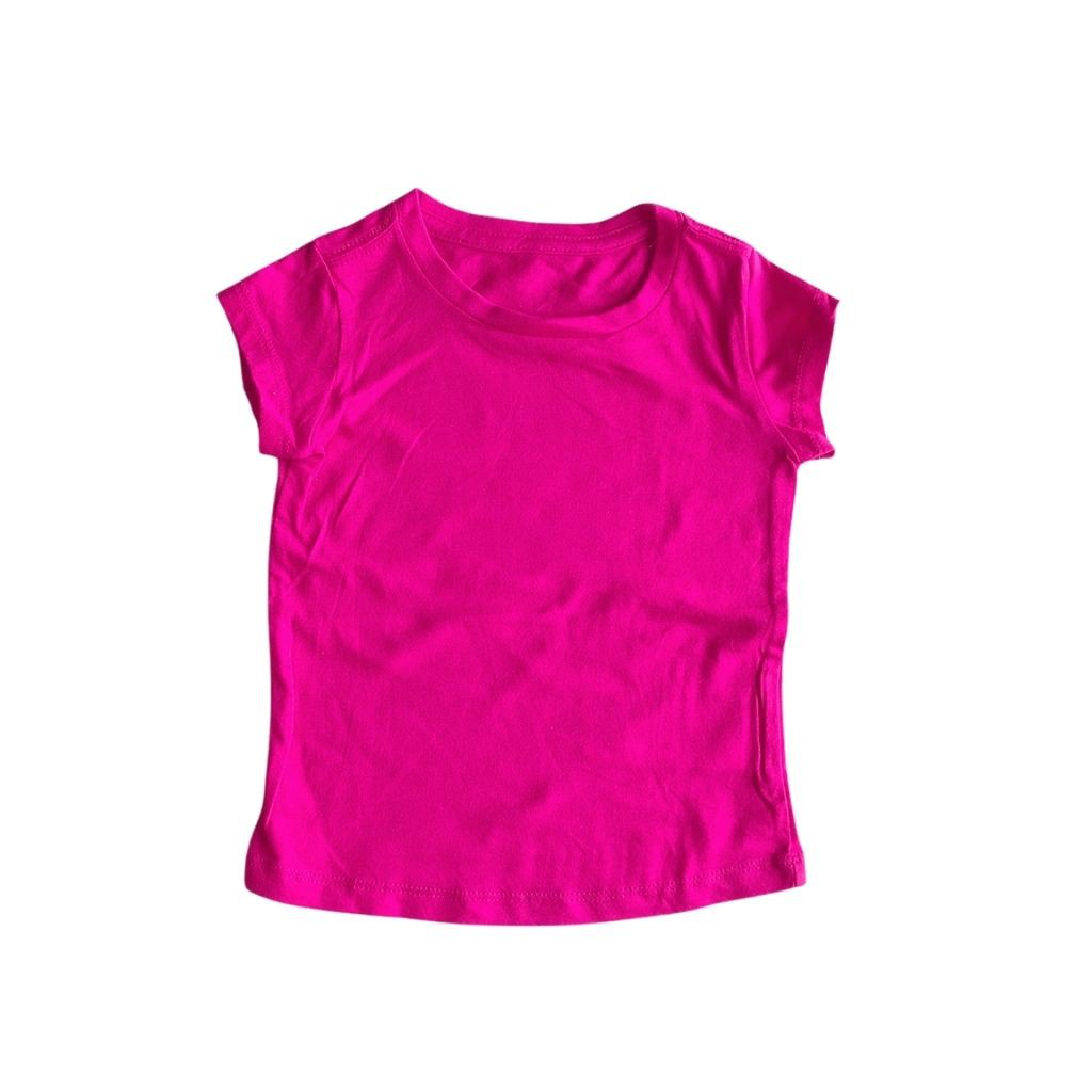 Áo Thun Trơn Bé Trai Bé Gái -Áo phông Cho Bé Chất Cotton 100%-Hàng Vnxk -