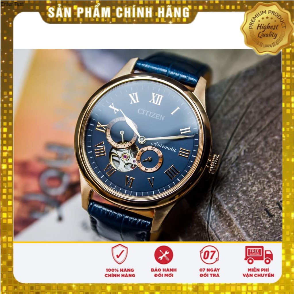 Đồng hồ nam chính hãng Citizen Automatic Luxury 2018 NP1023-17L - Máy cơ tự động - Kính Sapphire