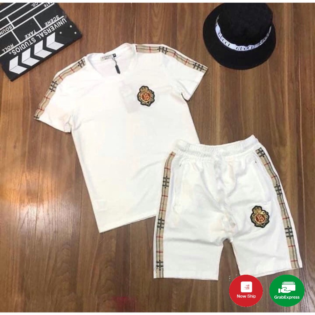 Đồ Bộ Nam, Bộ Thể Thao Nam Thêu Logo Vương Miện B Cao Cấp BB21 < _