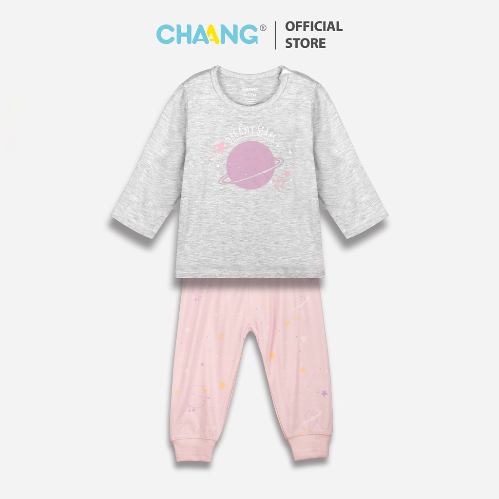 [CHAANG] Bộ dài cúc vai Cosmos hành tinh tím