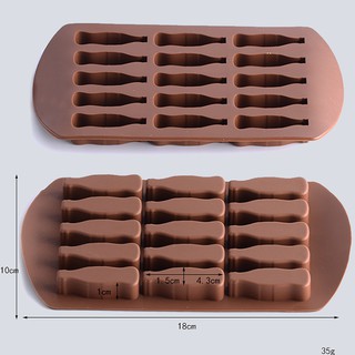 HCM - Khuôn silicon đổ socola, thạch rau câu, kẹo dẻo cola hình chai nước ngọt