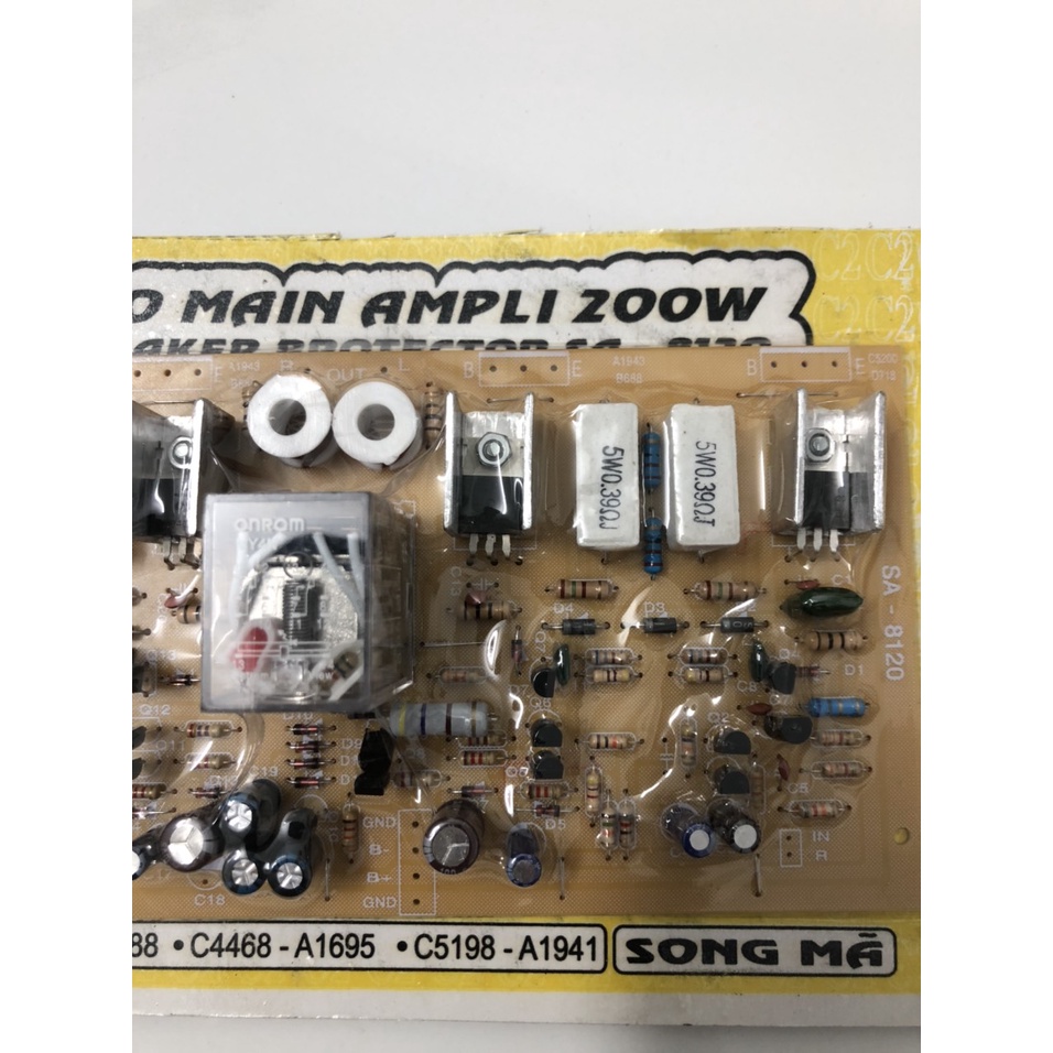 BO MẠCH KHUẾCH ĐẠI LOA STEREO MAIN AMPLI 4 SÒ 200W-SA8120- SONG MÃ