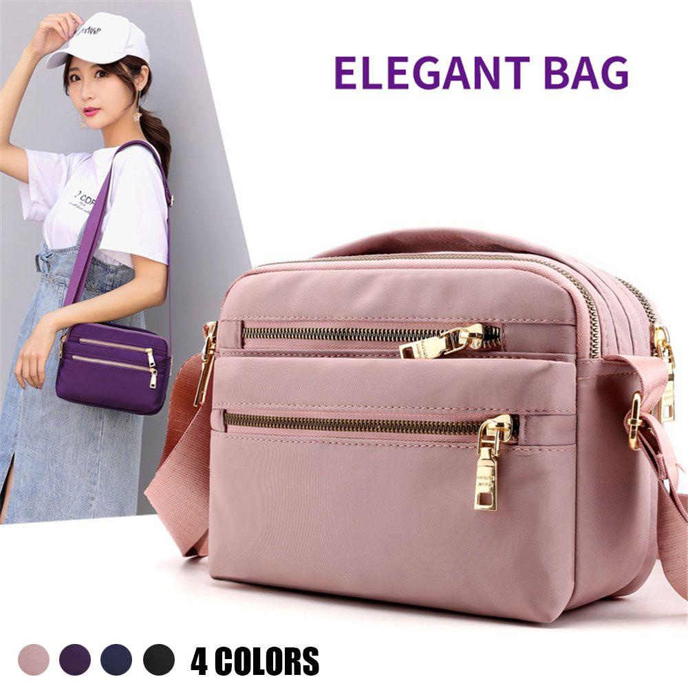 Túi Đeo Vai Sức Chứa Lớn Có Khóa Kéo Chống Thấm Nước Thời Trang Tiện Dụng