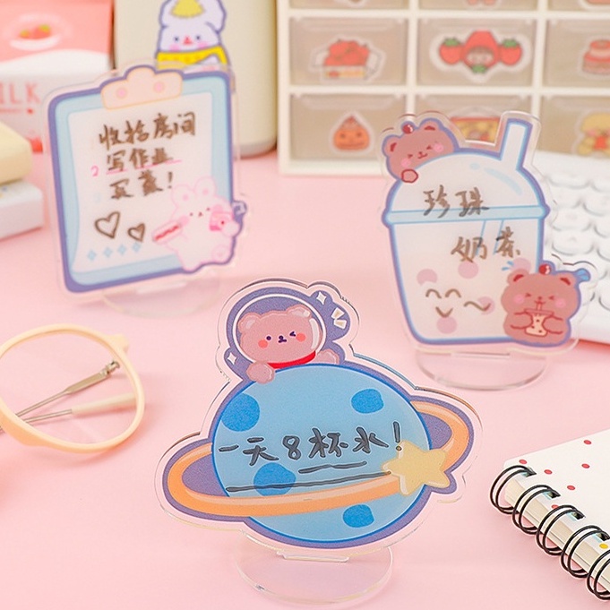 Bảng Ghi Chú Mini Để Bàn Dễ Thương - Bảng Trắng Có Thể Xóa Được