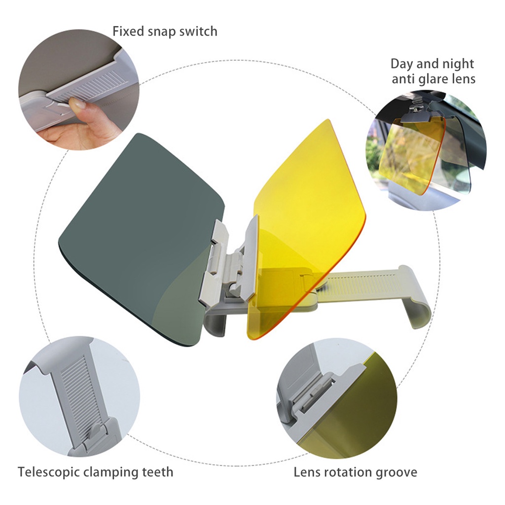 Kính Chắn Gió Chống Lóa 2 Trong 1 Thông Dụng Cho Xe Hơi