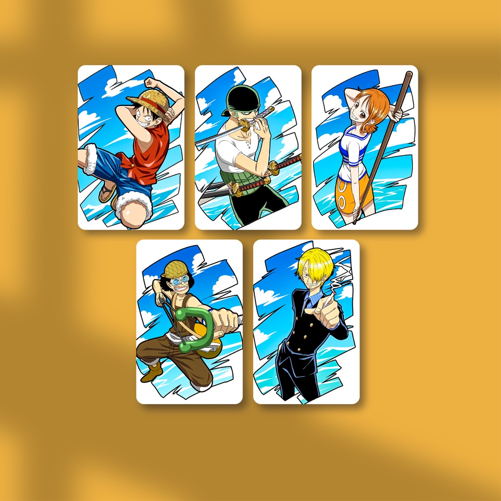 [ PHOTOCARD ] Thẻ Card Bo Góc Anime One Piece Straw Hat Pirates East Blue Saga - Giấy Bìa Cứng - Có Màng Cán