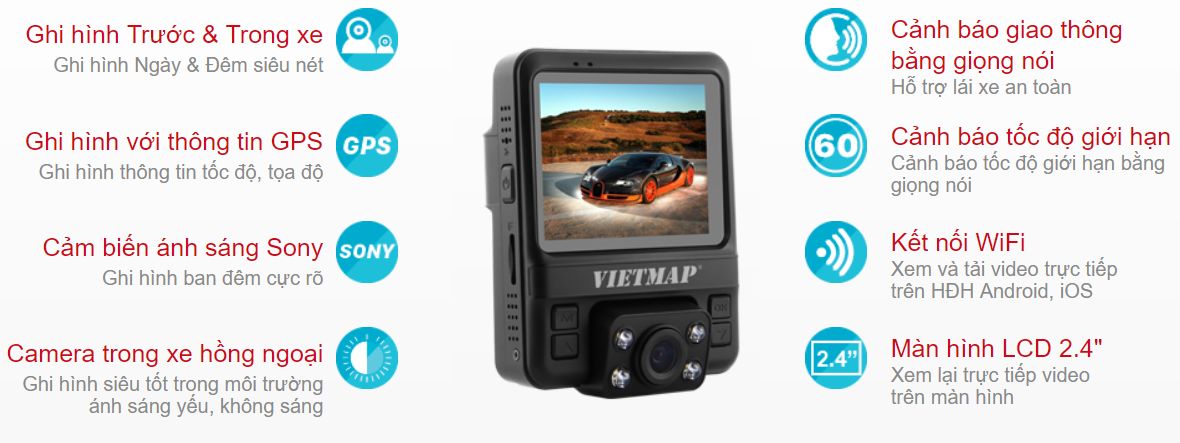 Vietmap C63 (Tặng kèm Thẻ nhớ 32GB) | BigBuy360 - bigbuy360.vn