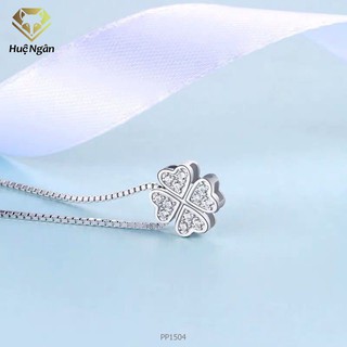 Dây chuyền bạc Ý S925  -Cỏ bốn lá may mắn PP1504