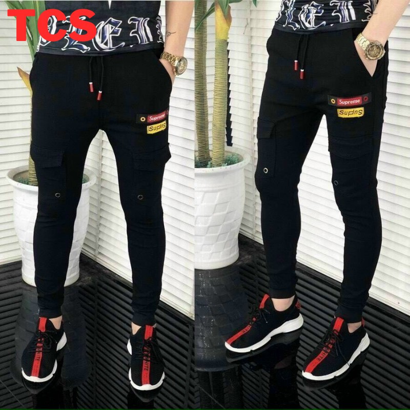 Quần Jogger ,Quần Kaki Túi Hộp Cao Cấp Mới Thời Trang Hàn Quốc,Phong Cách Thể Thao TCS đen