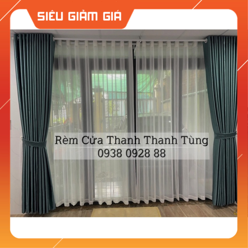 Rèm cửa gấm chống nắng cao 3m1