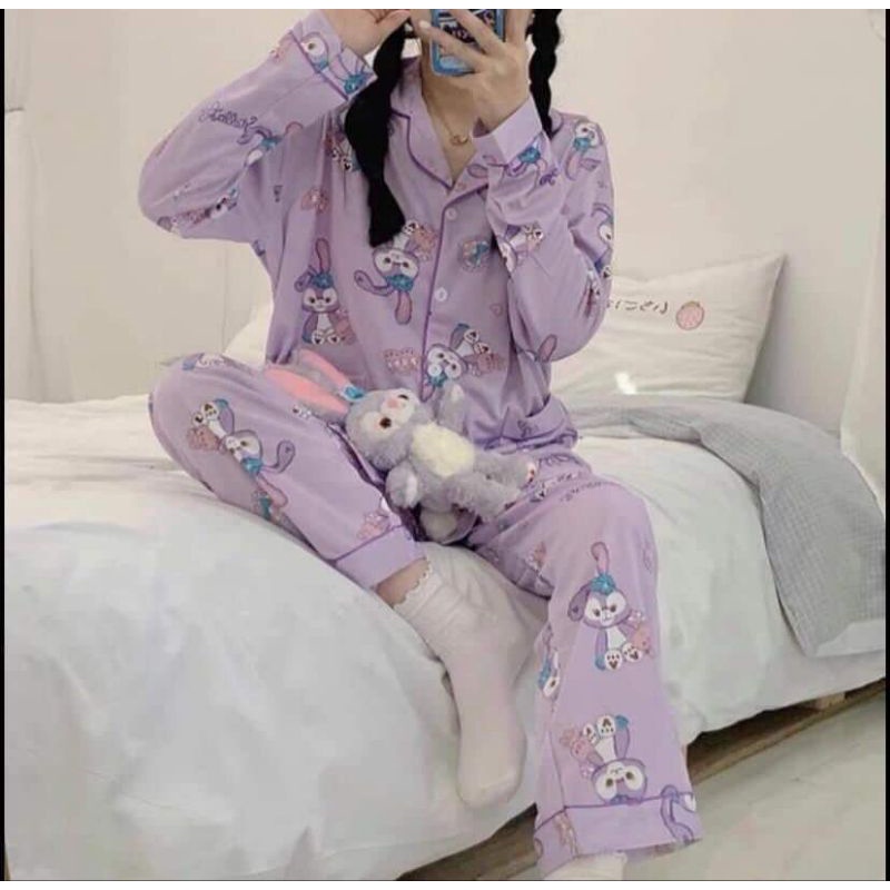 Bộ Pijama kate lụa, kate thái dài