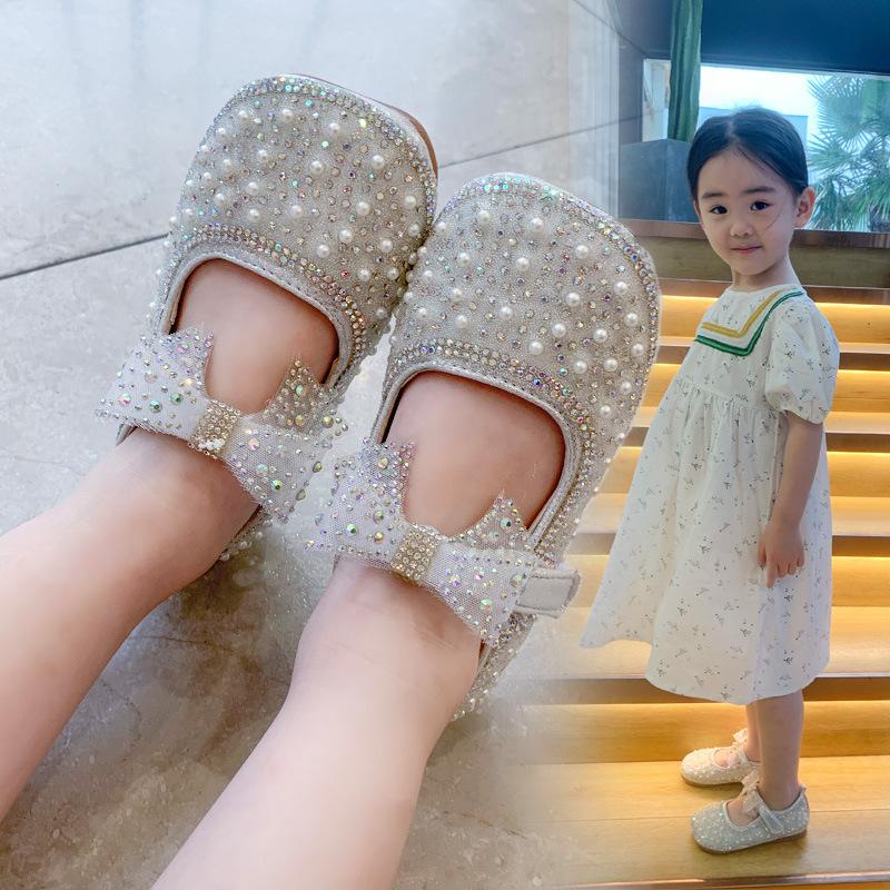 Giày Búp Bê Đá Cap Cấp Công Chúa Sang Chảnh Đế Chống Trượt Siêu Đẹp Cho Bé