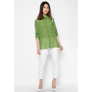 Lovadova - B10C006 - Áo kiểu nữ phối ren
