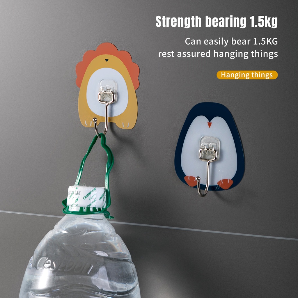 Móc Treo Đồ Shepherd Bằng PP Và Thép Không Gỉ Chống Thấm Nước Điều Chỉnh Được Không Cần Đục Lỗ Kiểu Hoạt Hình