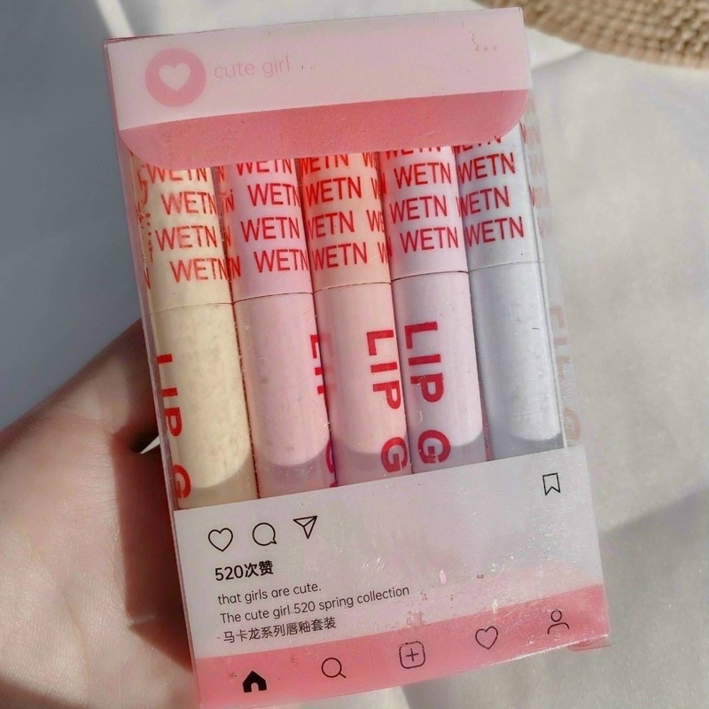 SET 5 CÂY SON LIP GLOSS ĐỦ MÀU