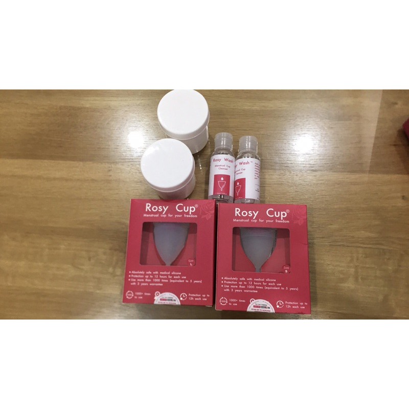 CỐC NGUYỆT SAN ROSY CUP CHÍNH HÃNG (tặng cốc đựng và gel rửa cốc nguyệt san)