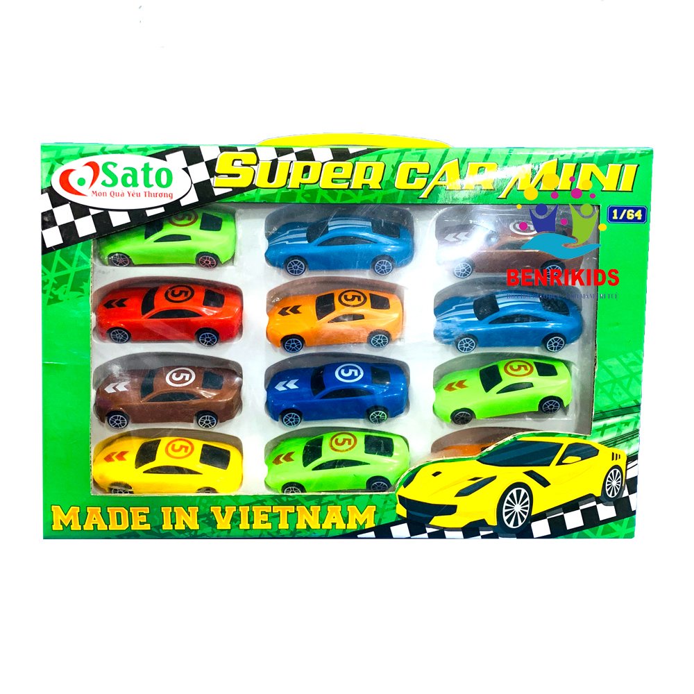 Đồ Chơi Trẻ Em - Bộ 12 Mô Hình Siêu Xe Cuồng Phong Kích Thích Khả Năng Phản Xạ Và Nhận Biết Màu Sắc Của Trẻ