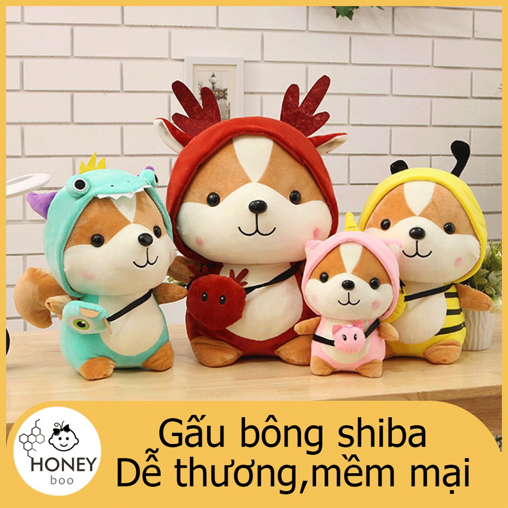 【DOLL-HOOD】Gấu bông chó Shiba cosplay xinh xắn, mềm mại