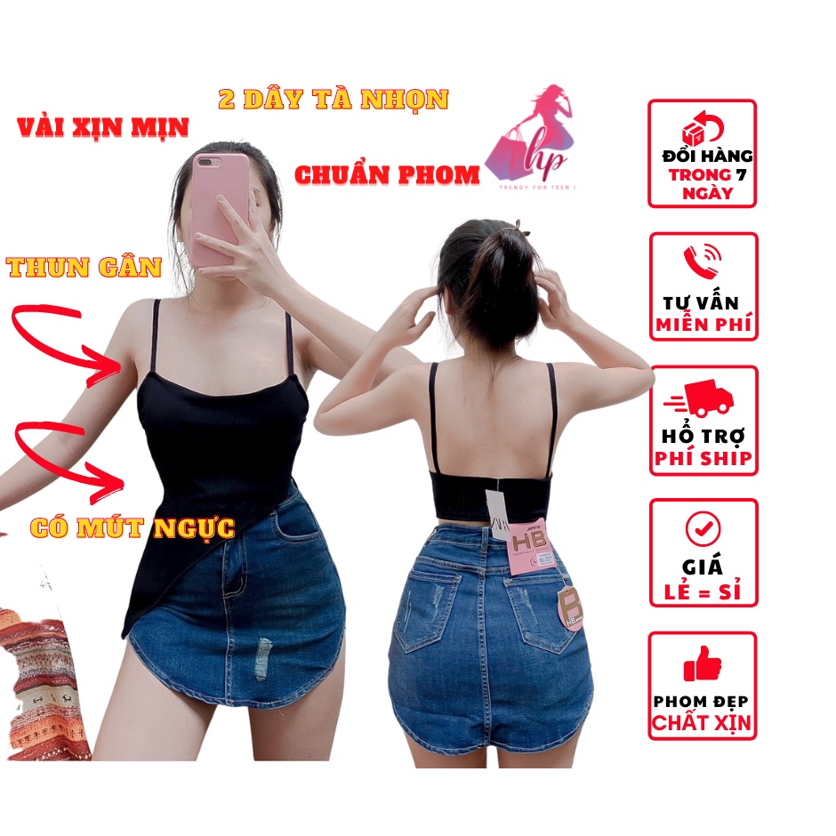 áo 2 dây nữ kiểu ôm body tà xéo hở lưng có mút ngực kiểu hàn quốc thời trang 2021 | WebRaoVat - webraovat.net.vn