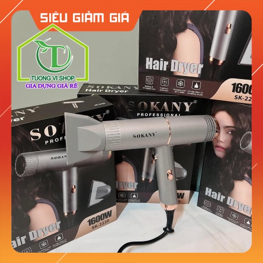 Máy sấy tóc 2 đầu nóng lạnh SOKANY phiên bản mới - tạo kiểu tóc chuyên nghiệp