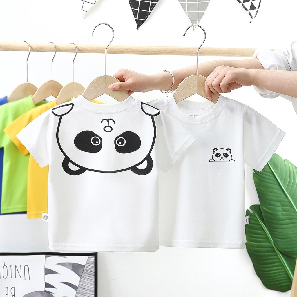 Áo Thun Tay Ngắn Chất Liệu Cotton Thời Trang Mùa Hè Cho Bé
