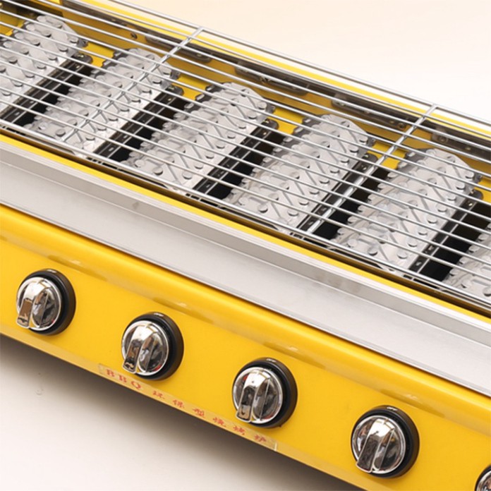 Bếp nướng ga 6 đầu đốt cao cấp - Bếp nướng bằng gas 6 trụ ETON ET-K233