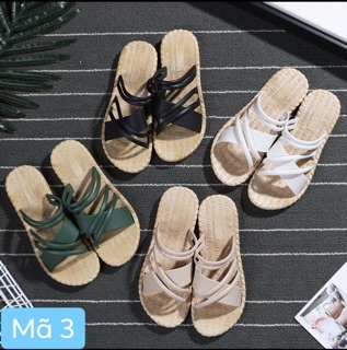 Dép sandal dây mảnh đế chiếu hàng nhập