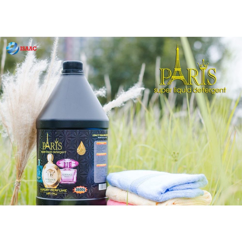 [Xả Kho] Nước giặt Paris hương nước hoa Pháp 3600 ml - giữ màu quần áo cực tốt, tẩy sạch, dùng đc cho cả giặt tay