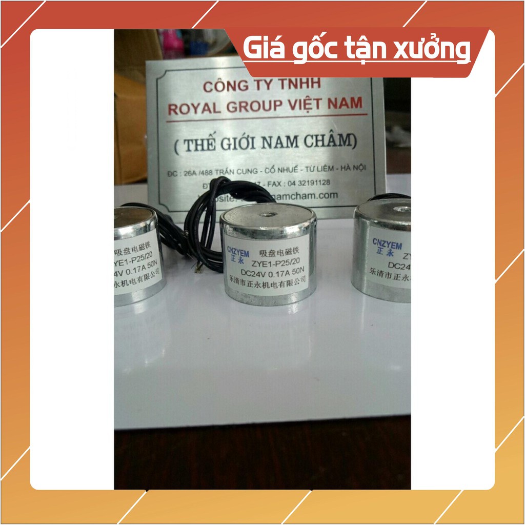 [Xả Kho] Nam châm điện 50N 5kg, Nam châm điện 12v,24v