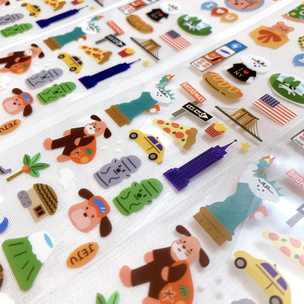 [Washi chiết 6x32cm] PVC Sticker dễ thương dạng Washi Tape trang trí Journal sổ tay