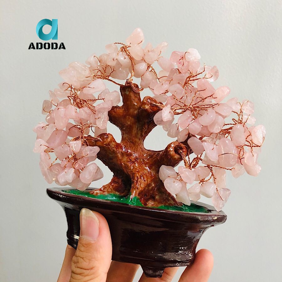 Cây Tài Lộc Màu Hồng Dành Cho Người Mệnh Thổ Và Hỏa, Phù Hợp Để Bàn Làm Việc, Size Nhỏ