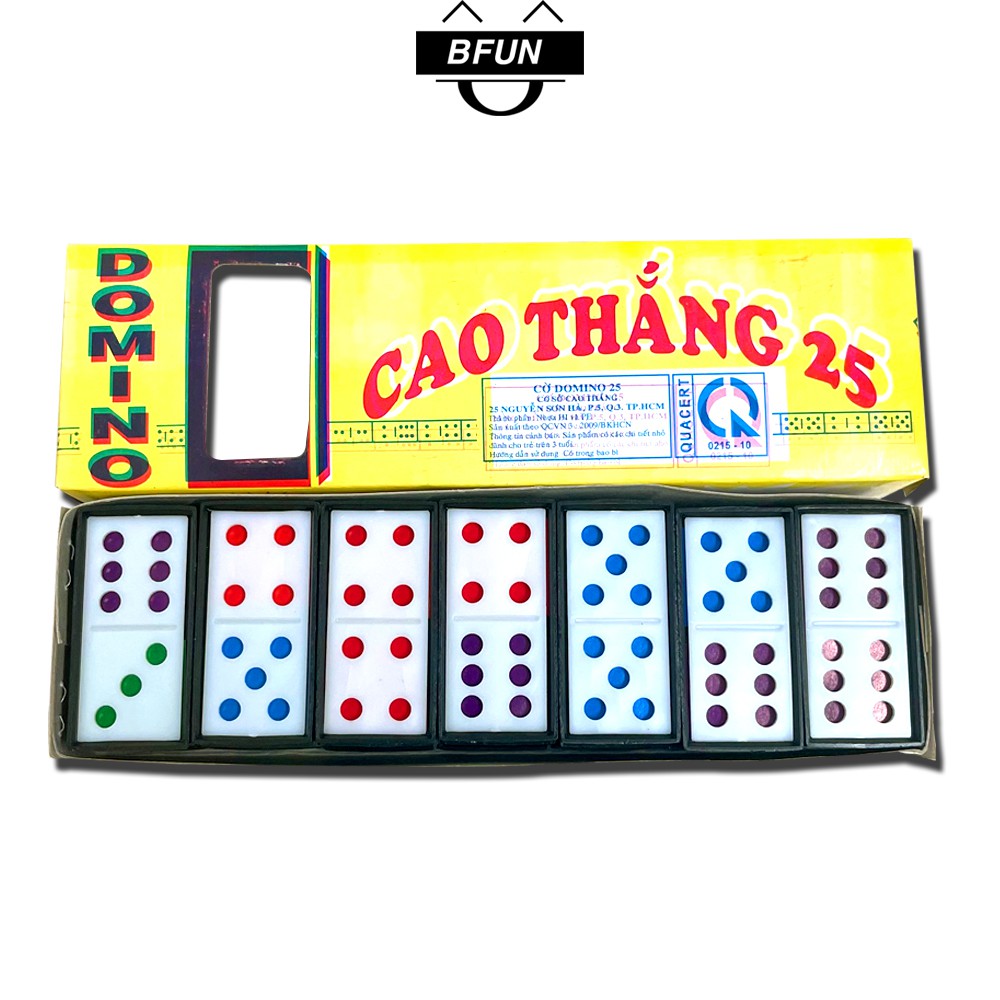 Cờ DOMINO CAO THẮNG - Bộ Cờ DOMINO Nhựa Cao Cấp - Đồ Chơi Trẻ Em BFUN