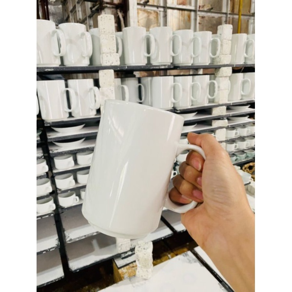 0Cốc Nước Sứ Trắng Trơn Không Quai 500Ml Sứ Bát Tràng - Siêu To Trắng Tinh