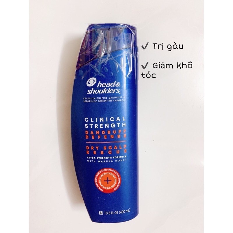 Dầu Gội Head &amp; Shoulder Clinical Strength 400ml Của Mỹ