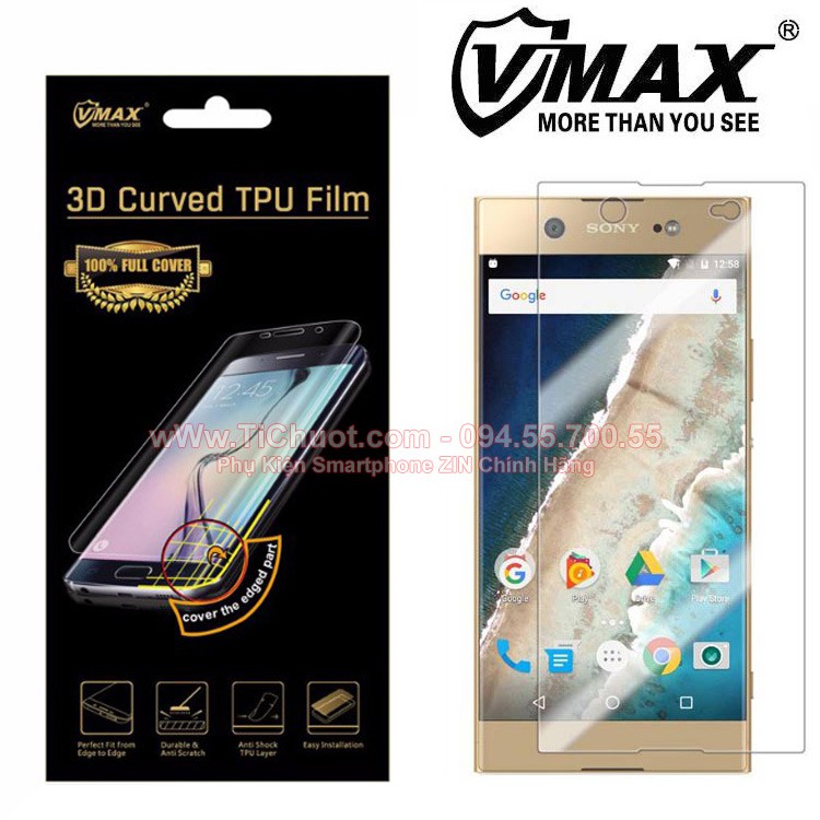 Miếng dán Vmax dẻo Sony Xperia Xa1 Utral full màn hình ( Chính hãng )