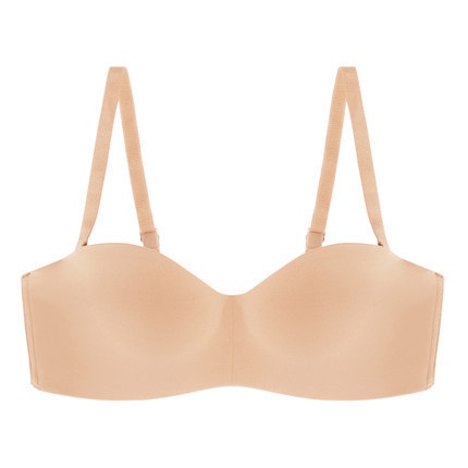 Áo ngực nữ đúc su cúp quả ngang đệm mỏng không gọng nâng ngực tạo khe KIMCHIBIKI AL025