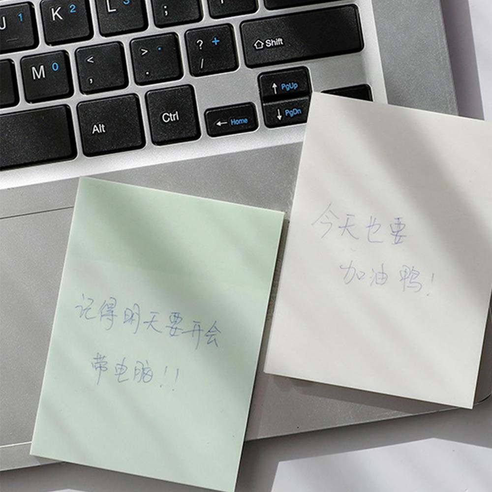 Set 50 Tờ Giấy Ghi Chú 6 Màu Trong Suốt Chống Thấm Nước Tiện Dụng