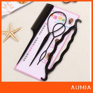 Bộ dụng cụ làm tóc đa năng ,  búi tóc đa năng, cây uốn  cài tóc  Aumia CAITOC01