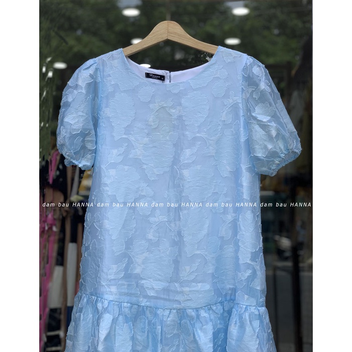 [HANNA] Đầm bầu dự tiệc dễ thương cho mẹ bầu trẻ có size 40-80kg váy bầu sang chảnh cao cấp thoáng mát 2 lớp mềm nhẹ