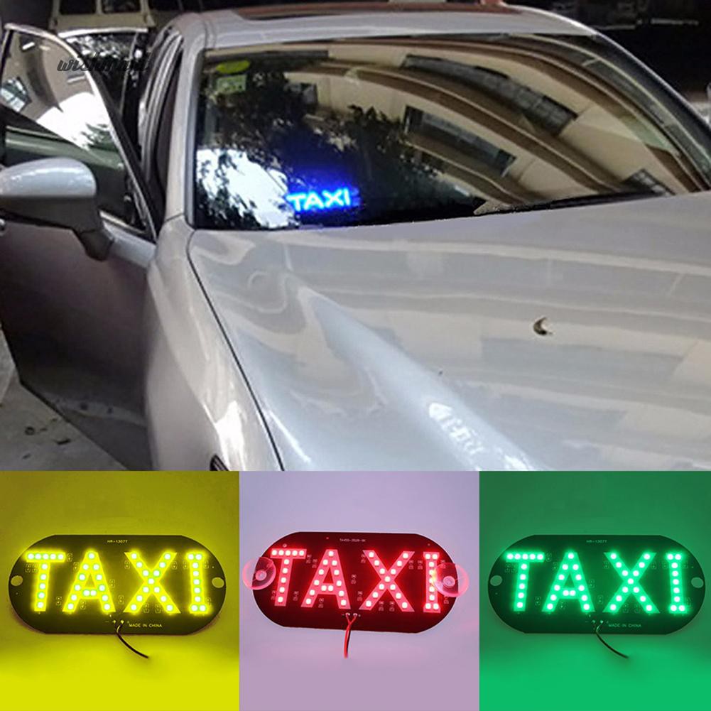 Bảng đèn LED báo tín hiệu chữ Taxi gắn kính chắn gió xe hơi