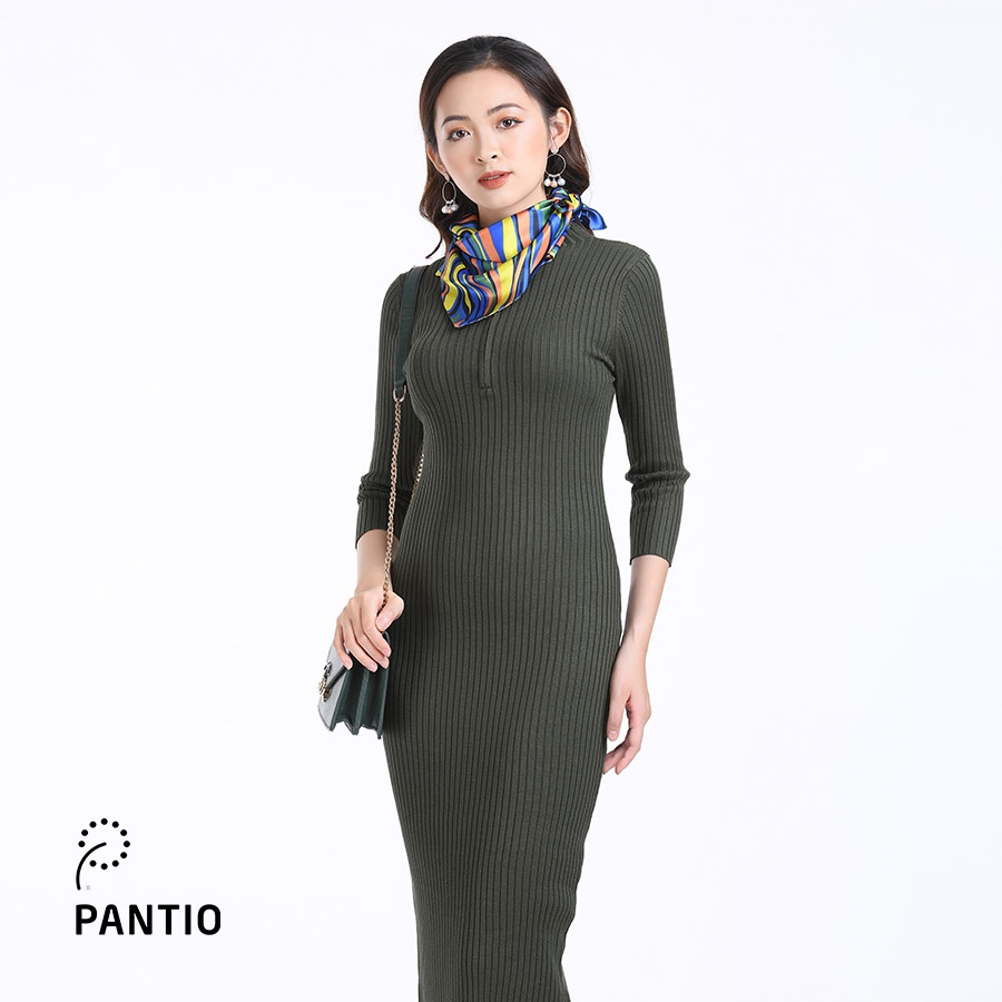 Đầm len body thiết kế dài tay kiểu dáng sang trọng dáng ôm FOL037 - PANTIO