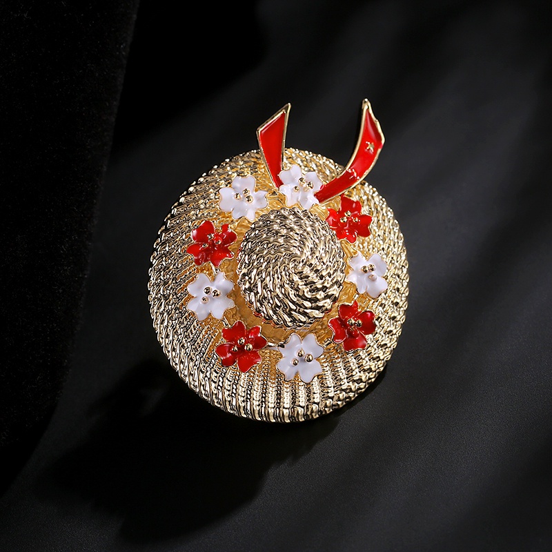 Ghim Cài Áo Hình Nón Len Nhiều Màu Sắc Thời Trang