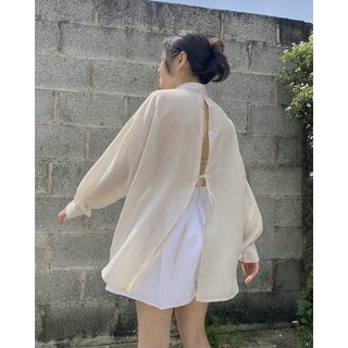 Áo sơ mi oversize - sơ mi nữ phong cách Hàn Quốc