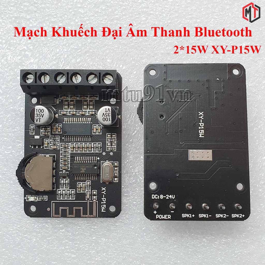 Mạch Khuếch Đại Âm Thanh Bluetooth 5.0 2*15W XY-P15W