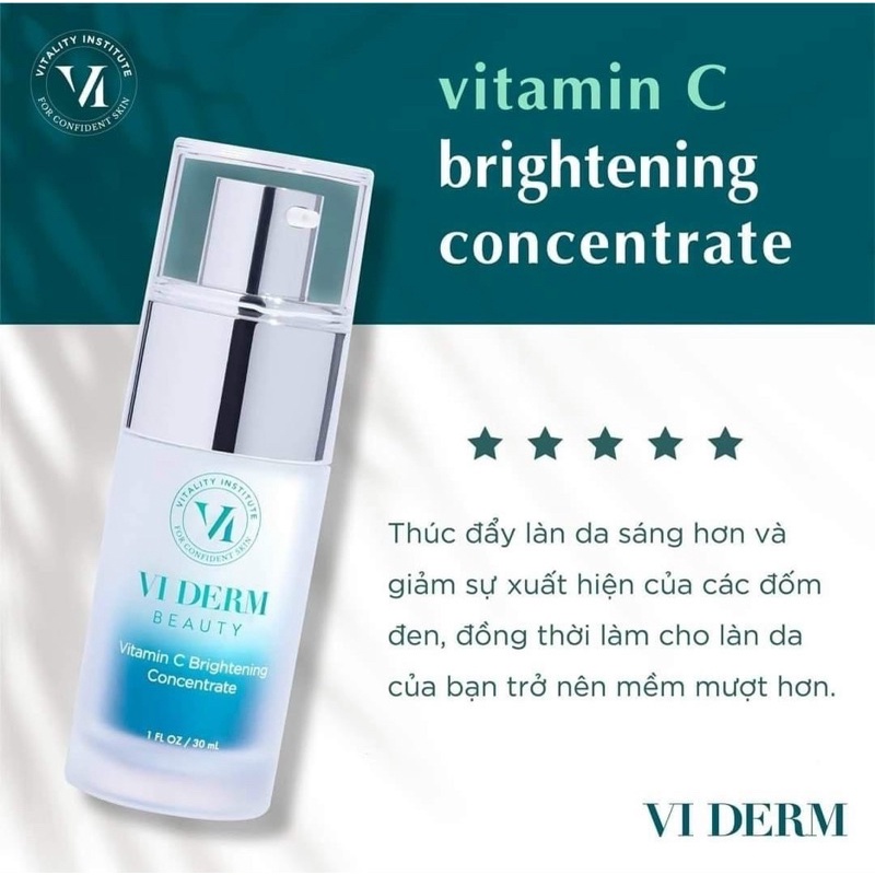 Tinh Chất Làm Sáng Da, Khỏe Da VI Derm Vitamin C Brightening Concentrate 30ml