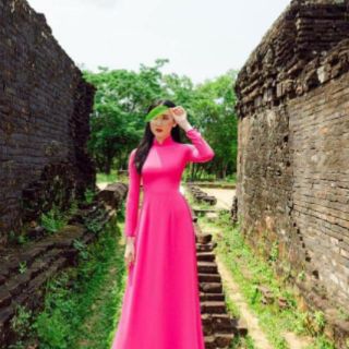 Áo dài trơn màu lụa nhật dáng truyền thống cổ cao tay dài co giãn mềm mại ÁO DÀI BẢO HIẾU.