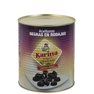 Trái Olive đen cắt lát Karina 3055gr