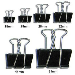 Kẹp bướm slecho nhiều kích thước 15mm//25mm/51mm - hộp 12 cái
